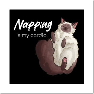 Napping is my Cardio Ragdoll cat lovers gift Posters and Art